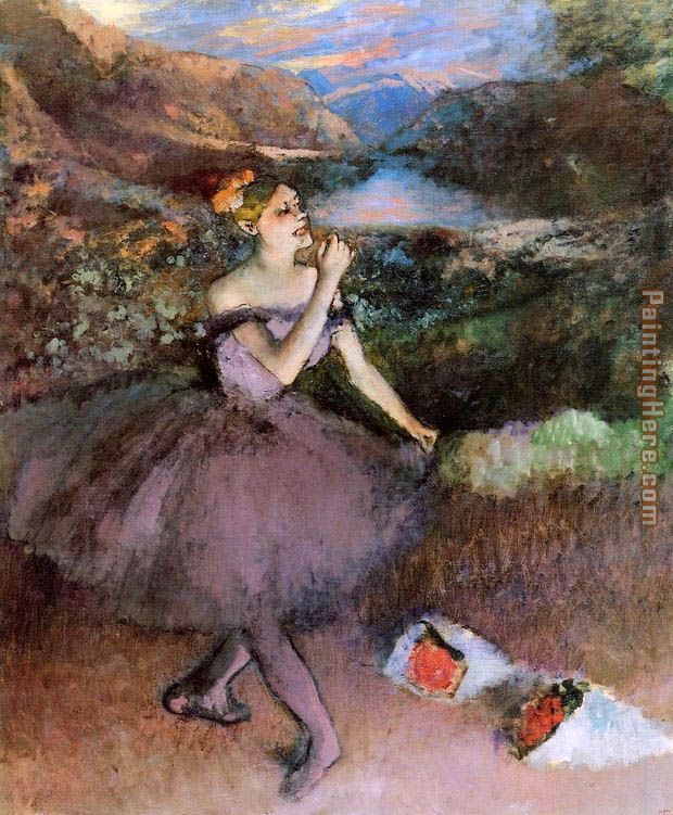 Edgar Degas Dancer with Bouquets
